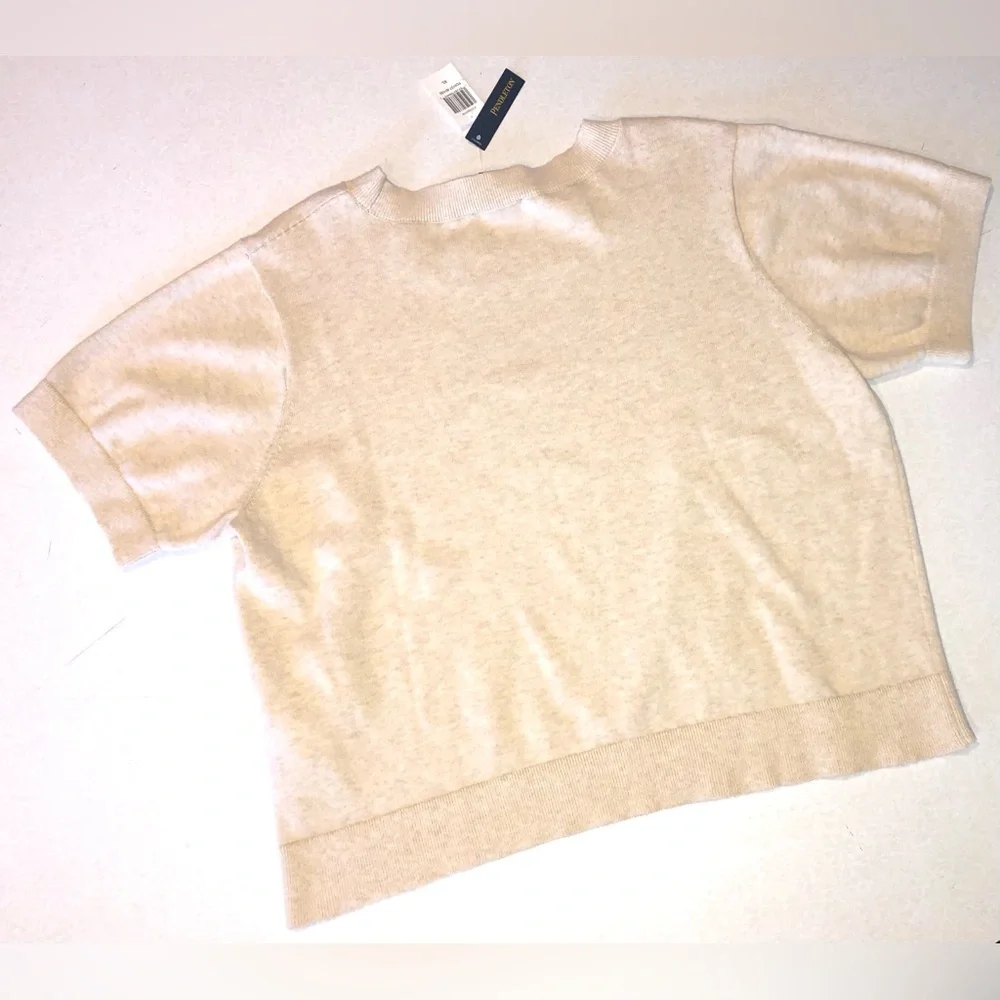 NWT Pendleton Women’s Wild Horse Cotton Knit Sweater in Ecru - XL - Picture 8 of 11